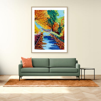 AUTUMN PARK. Donated by Artist Luis Carlos Pérez