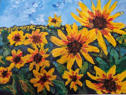 SUNFLOWERS. Donation by Artist Javier Anaya Alcaraz